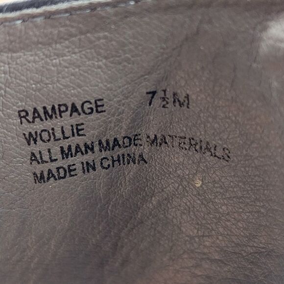 *CLEARANCE Rampage Wollie Fringe Black Wedges - Picture 8 of 8